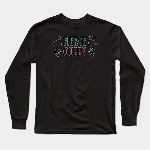 Fierce Queen Long Sleeve T-Shirt by Vicener